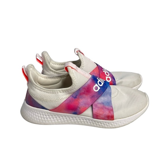 Adidas Puremotion adapt running sneakers. Women size 7.5. Tie-dye  ribbon design - Picture 3 of 8